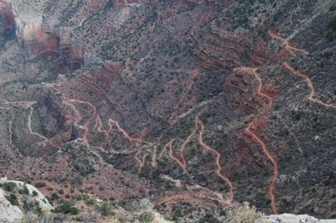 image Sendero del Bright Angel en el Gran Cañón, Arizona, Estados Unidos