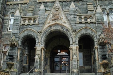 image Entrada de la Universidad de Georgetown en Washington, Estados Unidos