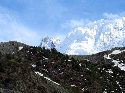 image Vista del Rakaposhi desde Hapakun, cordillera del Karakorum, Pakistán