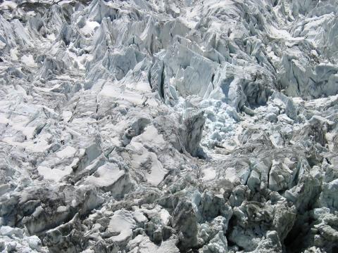 image Detalle del glaciar Minapín, cordillera del Karakorum, Pakistán