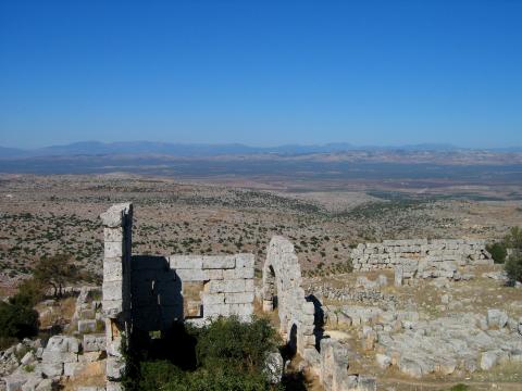 image Paisaje desde la Catedral de San Simeón, Siria