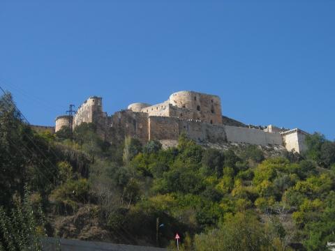 image Vista general del castillo cruzado del Crac de los Caballeros, Siria
