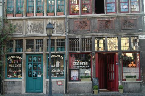 image Entrada a las casas más antiguas de Gante, Bélgica