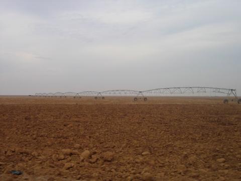 image Sistema de irrigación en el desierto de Siria