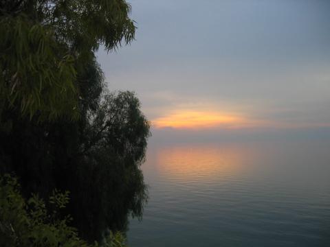 image Atardecer en el río Éufrates, Siria