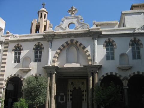 image Iglesia ortodoxa griega del barrio cristiano, Ciudad Vieja de Damasco, Siria