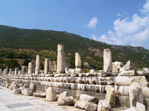 image Vía de mármol, Éfeso, Turquía