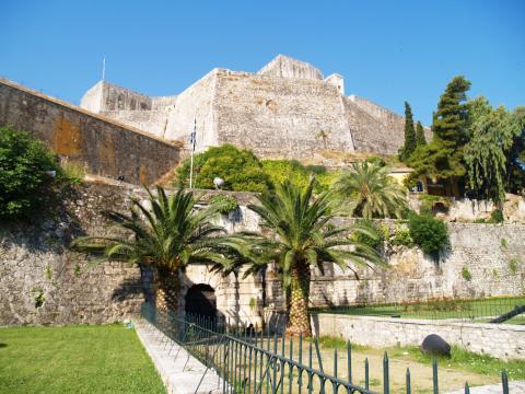 image Entrada a la fortaleza, Corfú, Grecia