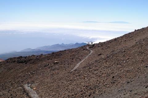 image Vista del Teide y Pico Viejo con La Palma de fondo, Tenerife