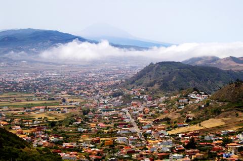 image El pueblo de Las Mercedes desde el Monte de Las Mercedes, Tenerife