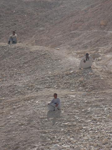 image Vendedores ambulantes esperando vender, Egipto
