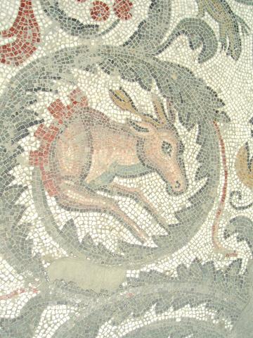 image Mosaico en la Villa romana de Casale en Piazza Armerina, Sicilia, Italia