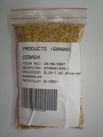 image Muestra de cebada para alimentación animal