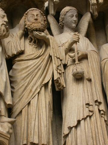 image Detalle del  portal de San Fermín de la Catedral de Amiens, Francia