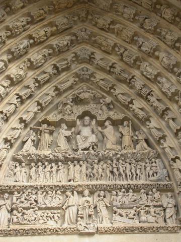 image Tímpano del portal de San Salvador en la Catedral de Amiens, Francia