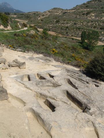 image Tumbas antropomorfas en Nuestra Señora de la Piscina, Peciña, La Rioja