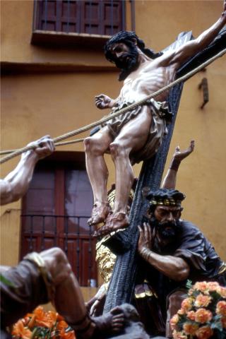 image Detalle del paso de la Exaltación en Semana Santa, León