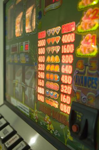 image Panel de premios de una máquina tragaperras