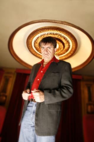 image El actor José Miguel Monzón, Gran Wyoming, durante la presentación de la película Isi Disi en el cine Avenida de la Gran Vía de Madrid