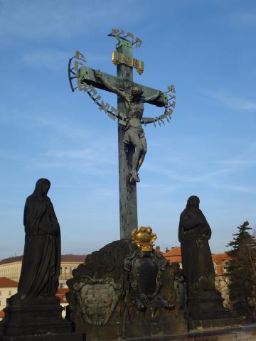 image Escultura del Calvario en el Puente de Carlos, Praga, República Checa