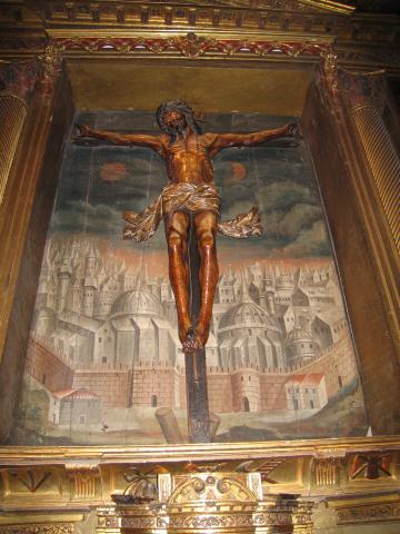 image Imagen de Cristo Crucificado en el interior de la Concatedral de Santa María de la Redonda, Logroño, La Rioja