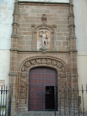 image Pórtico de la Iglesia de San Bartolomé, Feria, Badajoz  
