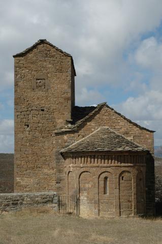 image Iglesia de Satué. Vista sureste del templo, Huesca