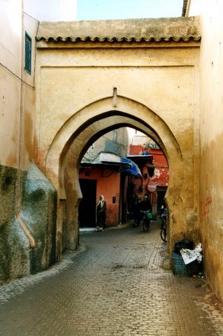 image Puerta de acceso al zoco, Marrakech, Marruecos