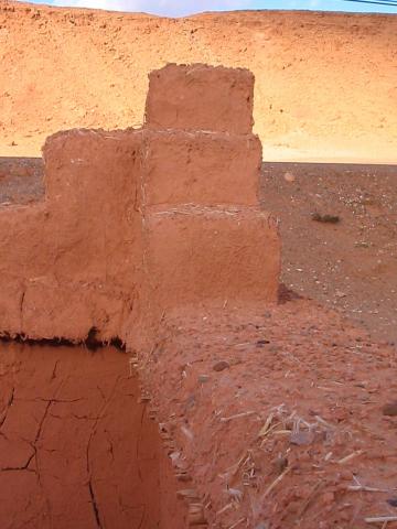image Adobe realizado con piedra y paja, Marruecos