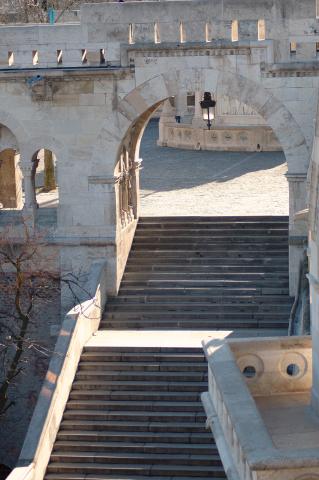 image Escaleras de acceso al Bastión de los Pescadores, Budapest, Hungría