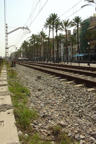 image Vías del tren, Barcelona