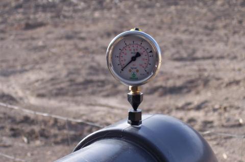 image reloj del regulador de presión