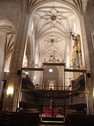 image Coro y bóvedas góticas, Catedral de Calahorra, La Rioja