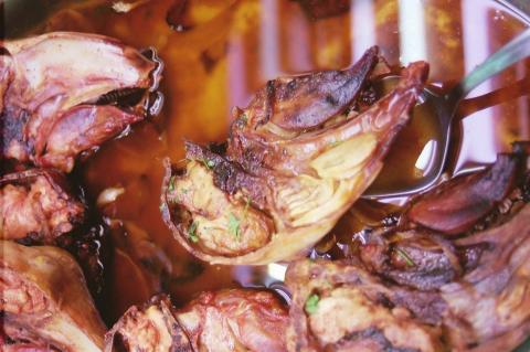 image Pollo frito con salsa