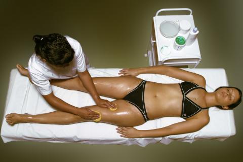 image Vendas frías: retirada de exfoliante tendido supino