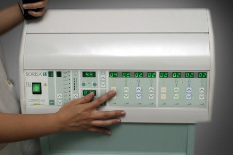 image Gimnasia pasiva con cintas de caucho: potenciometro individual