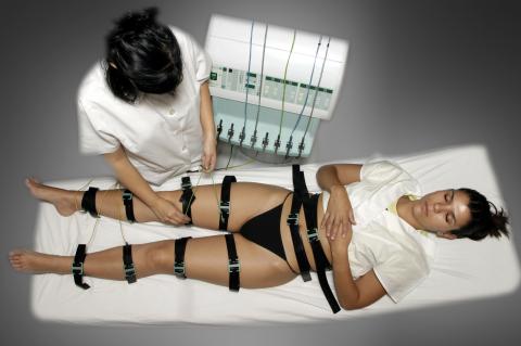 image Gimnasia pasiva con cintas de caucho: desconexión de cables