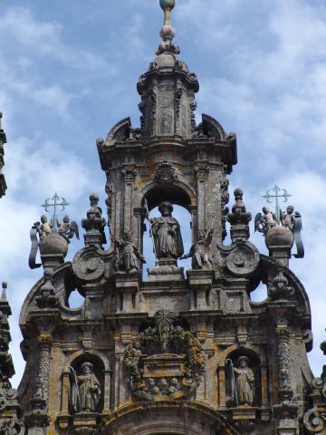 image Detalle de la Fachada del Obradoiro, Catedral de Santiago de Compostela, A Coruña