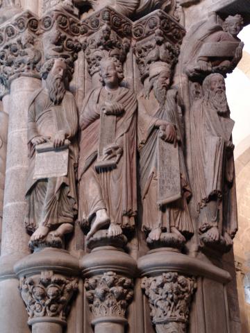 image Detalle del Pórtico de la Gloria, Catedral de Santiago de Compostela, A Coruña