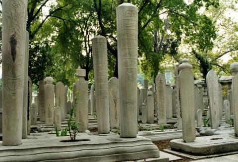 image Cementerio hacia Eyüp, Estambul, Turquía