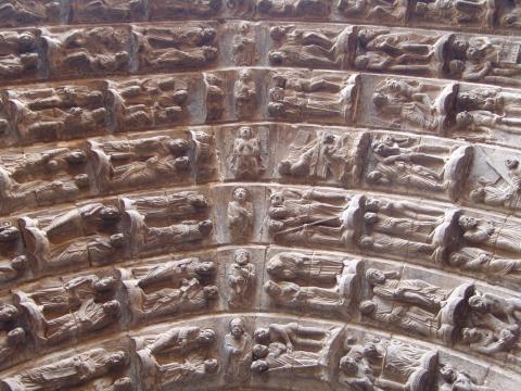 image Detalle de la Puerta del Juicio, Catedral de Tudela, Navarra