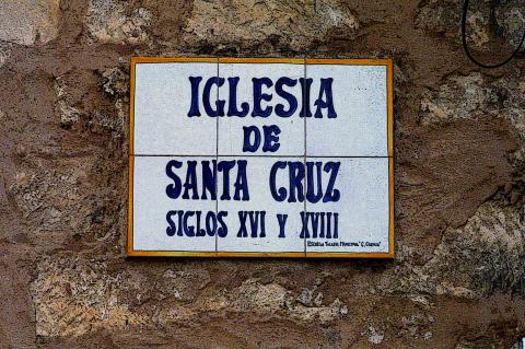 image Placa de la Iglesia de Santa Cruz, Cuenca