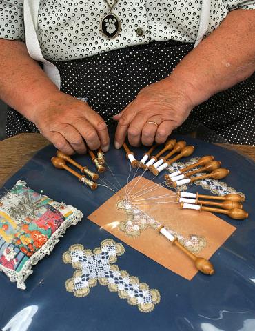 image Encaje de Bolillos, típico de Brujas, Bélgica