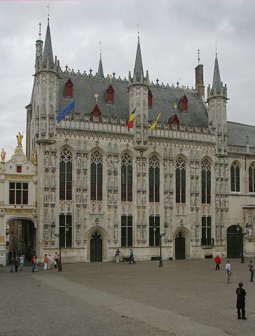 image El Ayuntamiento en la Plaza Burg, Brujas, Bélgica