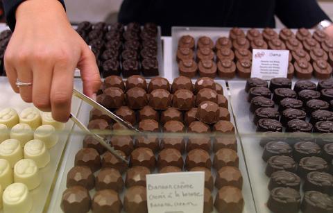 image Chocolates belgas, Brujas, Bélgica