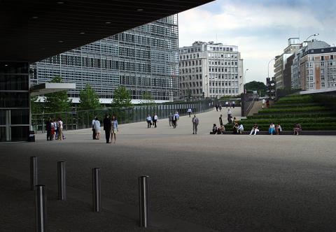 image Edificios de la Unión Europea, Bruselas, Bélgica