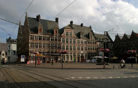image Vista de la Veerleplein, Gante, Bélgica