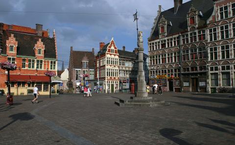 image Otra visión de la Veerleplein, Gante, Bélgica