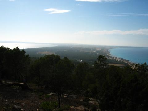 image El istmo de Formentera desde La Mola, Islas Baleares