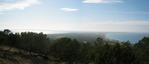 image El istmo de Formentera desde La Mola, Islas Baleares